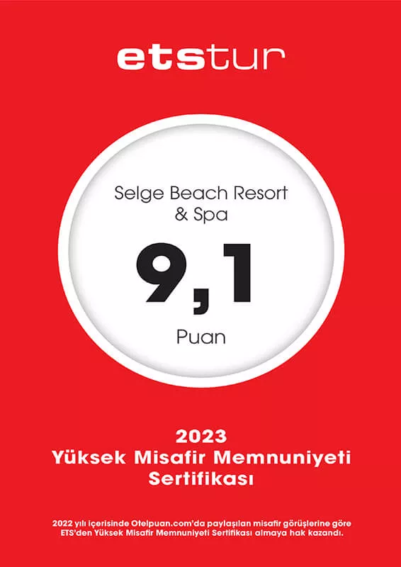 Etstur 2023 High Guest Satisfaction Certificate