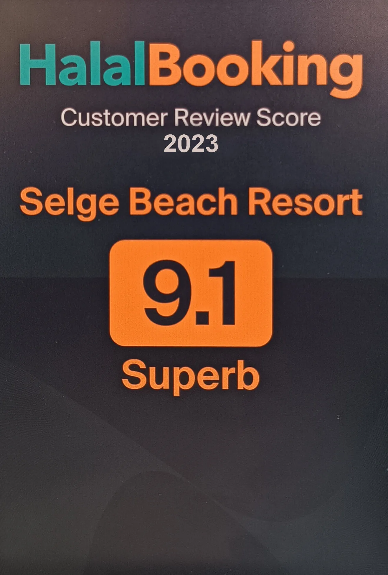 Halal Booking 2023 Customer Review Score